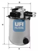 2409501 UFI Топливный фильтр