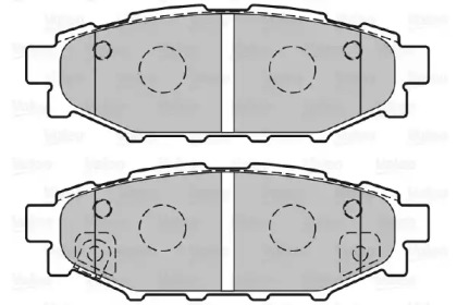 301929 VALEO Гальмівні колодки дискові SUBARU/TOYOTA BRZ/Forester/Impreza/Legacy/Outback/GT86 