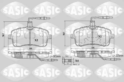 6210019 SASIC Гальмівні колодки передні peugeot 407