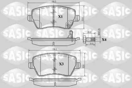 6214011 SASIC Колодки тормозные