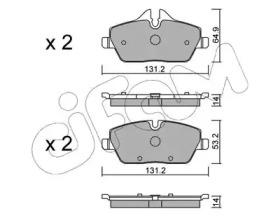 8226642 CIFAM CIFAM  BMW колодки гальм. передн. i3 13-