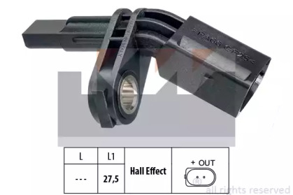 460007 KW Датчик, частота вращения колеса