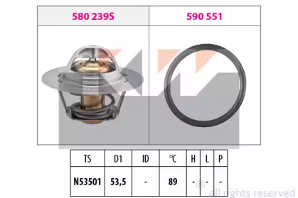 580239 KW Термостат, охлаждающая жидкость