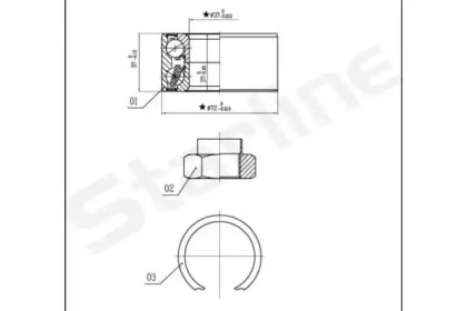 LO01439 STARLINE Підшипник колісний