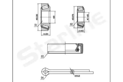 LO03519 STARLINE Пiдшипник ступицi колеса