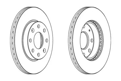 563019JC JURID JURID CHEVROLET Диск тормозной передн.Aveo,Spark 02-