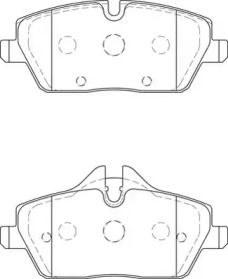 573733J JURID JURID BMW Тормозные колодки передние 1 E87