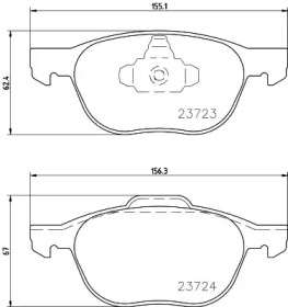 NP5006 NISSHINBO Комплект тормозных колодок, дисковый тормоз