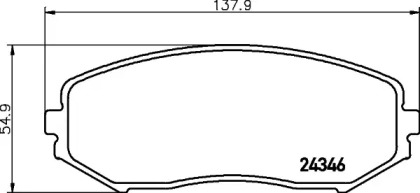 NP9003 NISSHINBO Комплект тормозных колодок, дисковый тормоз