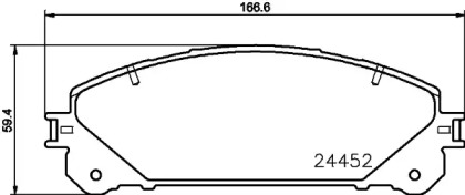 NP1109 NISSHINBO Колодки тормозные дисковые передние Lexus RX 350, 450 (08-), Lexus NX 200t, 300h (14-), RAV-4 2.0 (15-) (NP1109) NISSHINBO