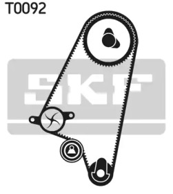 VKMC90202 SKF Водяной насос + комплект зубчатого ремня