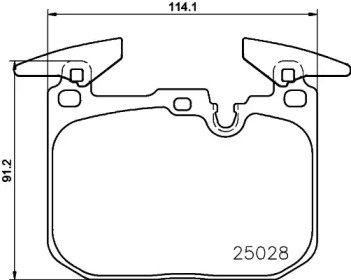 P06096 BREMBO Гальмівні колодки дискові