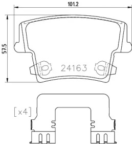 P23175 BREMBO Гальмівні колодки дискові