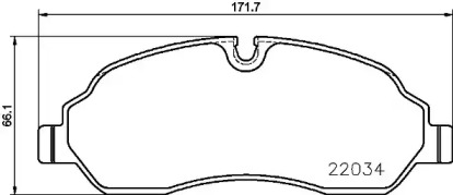 P24171 BREMBO Гальмівні колодки дискові