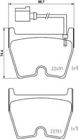 P85152 BREMBO Гальмівні колодки дискові