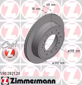 590282120 ZIMMERMANN Тормозной диск