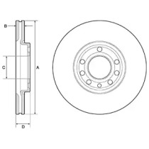 BG3713C DELPHI Тормозной диск